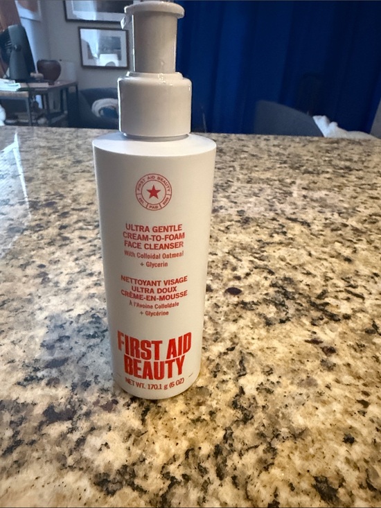 First Aid Beauty Other - First Aid Beauty Gentle Pump Face Cleanser - White & Red